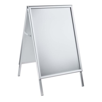 Potykacz reklamowy A1 indoor OWZ aluminiowy srebrny dwustronny typ A